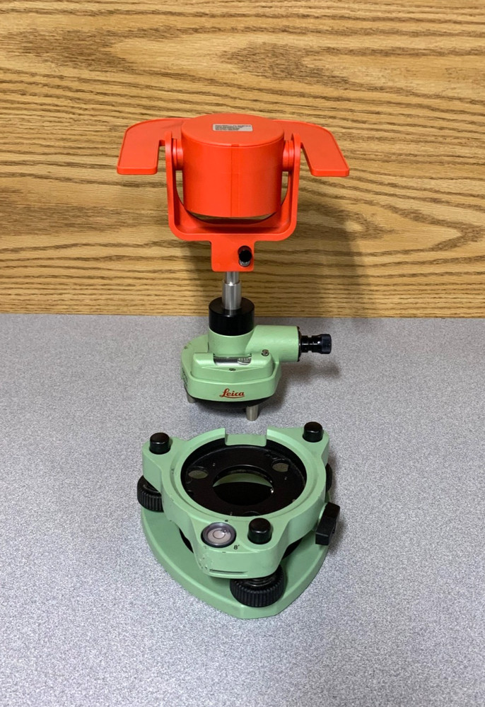 Leica Gpr111 Circular Prism with Holders and Case - THE CASE MISSING ONE LOCK