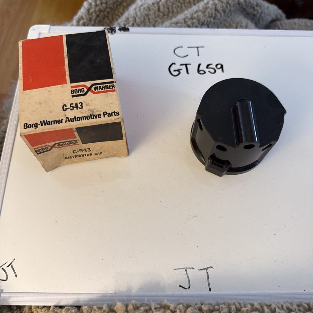 (1) Borg Warner Distributer Cap C-543 Nos OEM Sold Individually