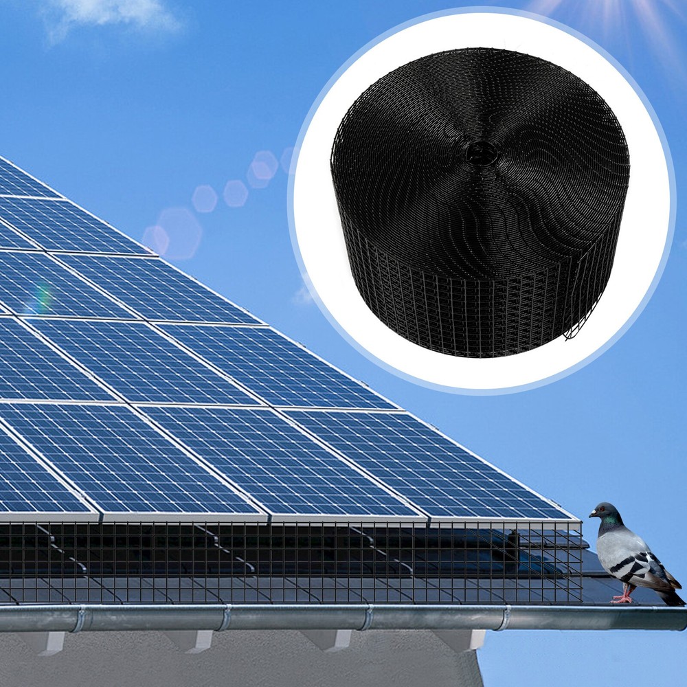 100ft Solar Panel Wire Mesh Roll & clip kit - Pigeon Bird Proofing Guard kit new