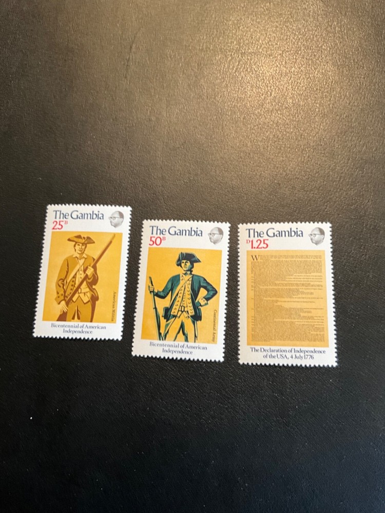 Stamps Gambia Scott# 335-7 never hinged