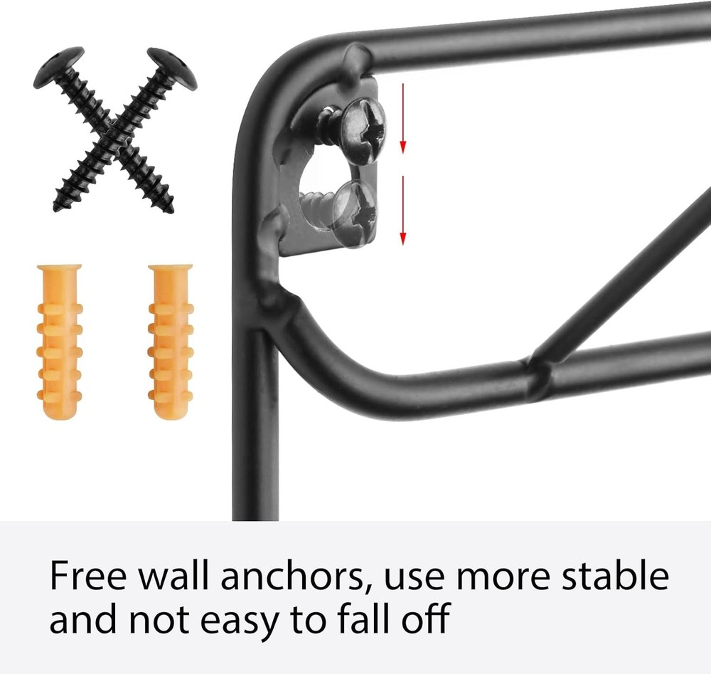 YBING Thread Holder Wall 2 Pack 54 Spools Rack Mount Large, black