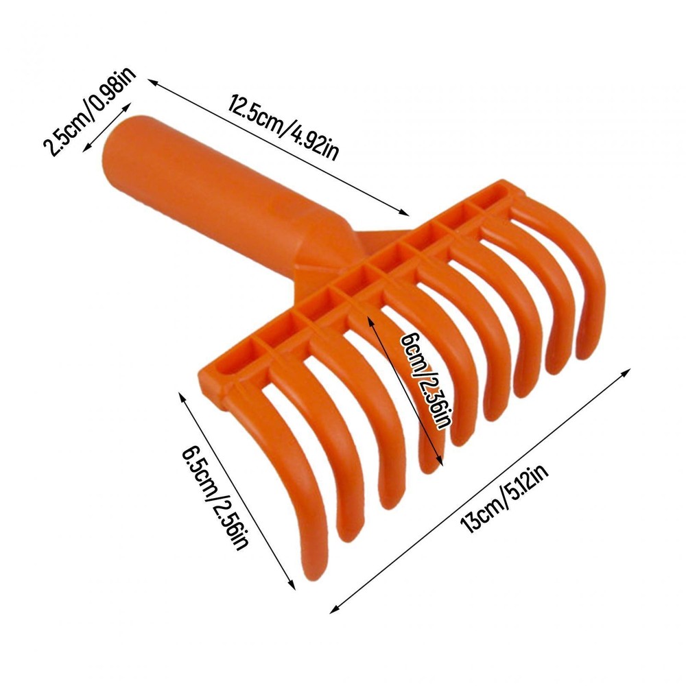 Small Yard Leaf Rake Grass Removal Reusable Gardening Leaf Rake Camping Rake