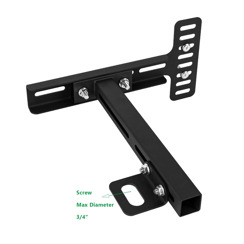 KSWLOR Adjustable Headboard Brackets, Universal Bracket, Bed Black