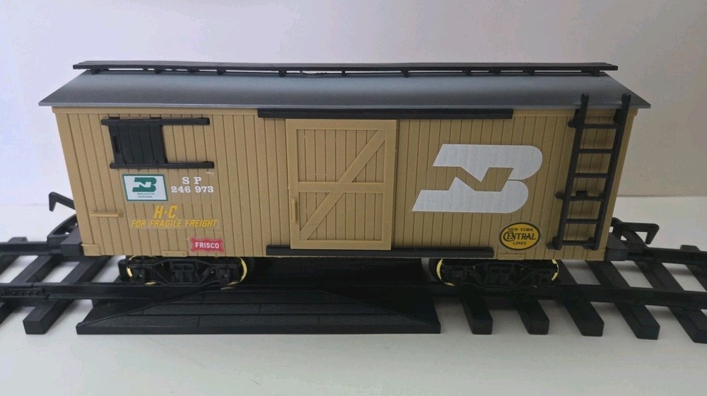 Vintage 1989 New Bright Gold Rush Express Train Set Complete Working