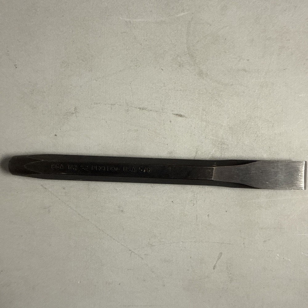 Proto Genuine OEM Cold Chisel Tool 86A 1/2" - 5/8" Cut S2 Steel Flat Tip