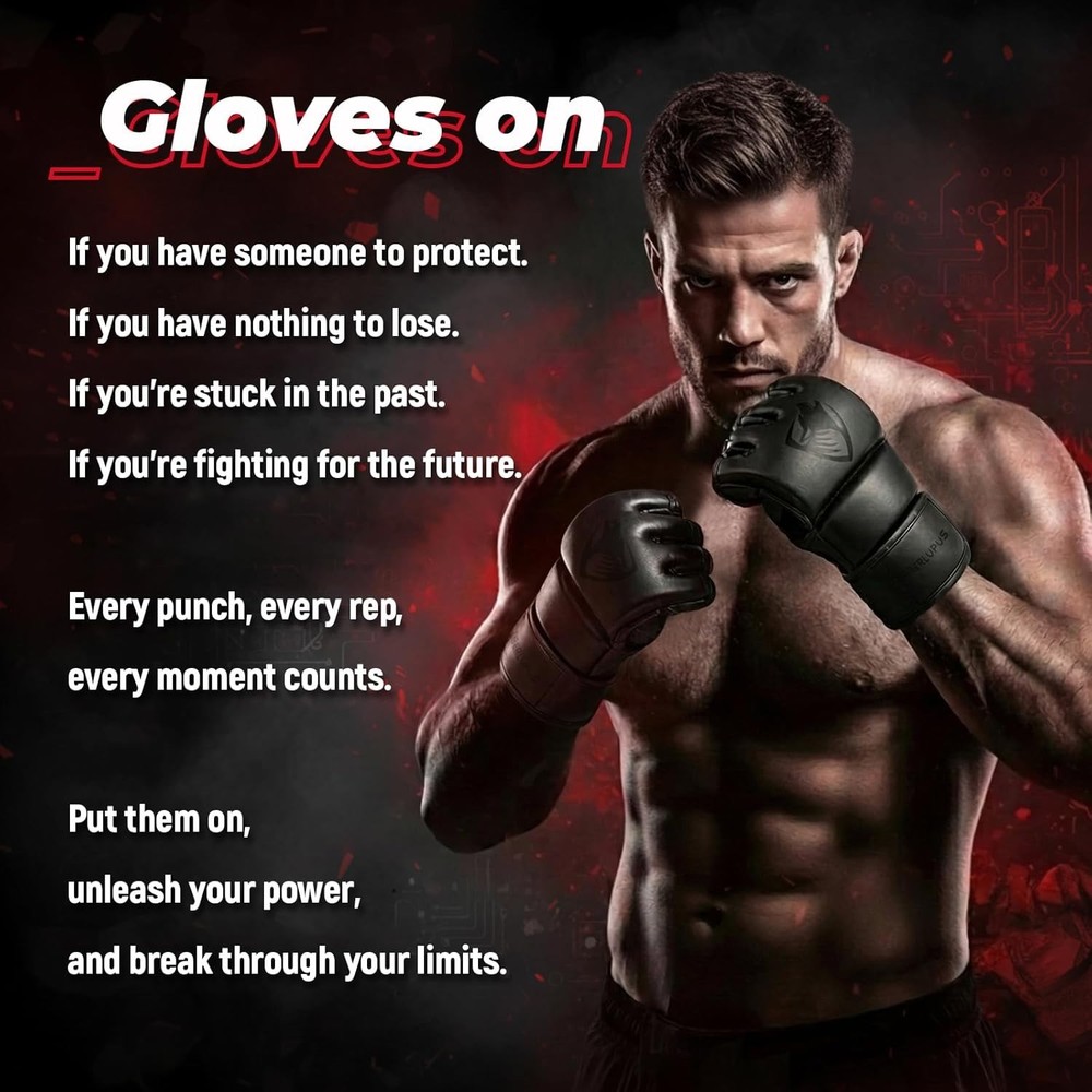 Durable Training Gloves for MMA, Kickboxing & Muay Thai - Small/Medium Size