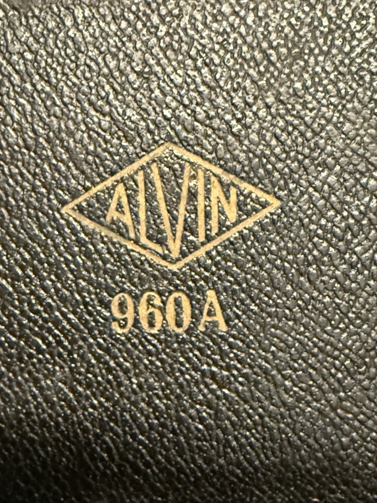 Alvin 960A Germany Drafting Compass Set in Case Vintage Precision Tool