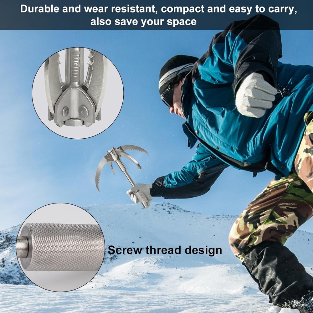 Multi-Function Stainless Steel Hook with Folding Claw