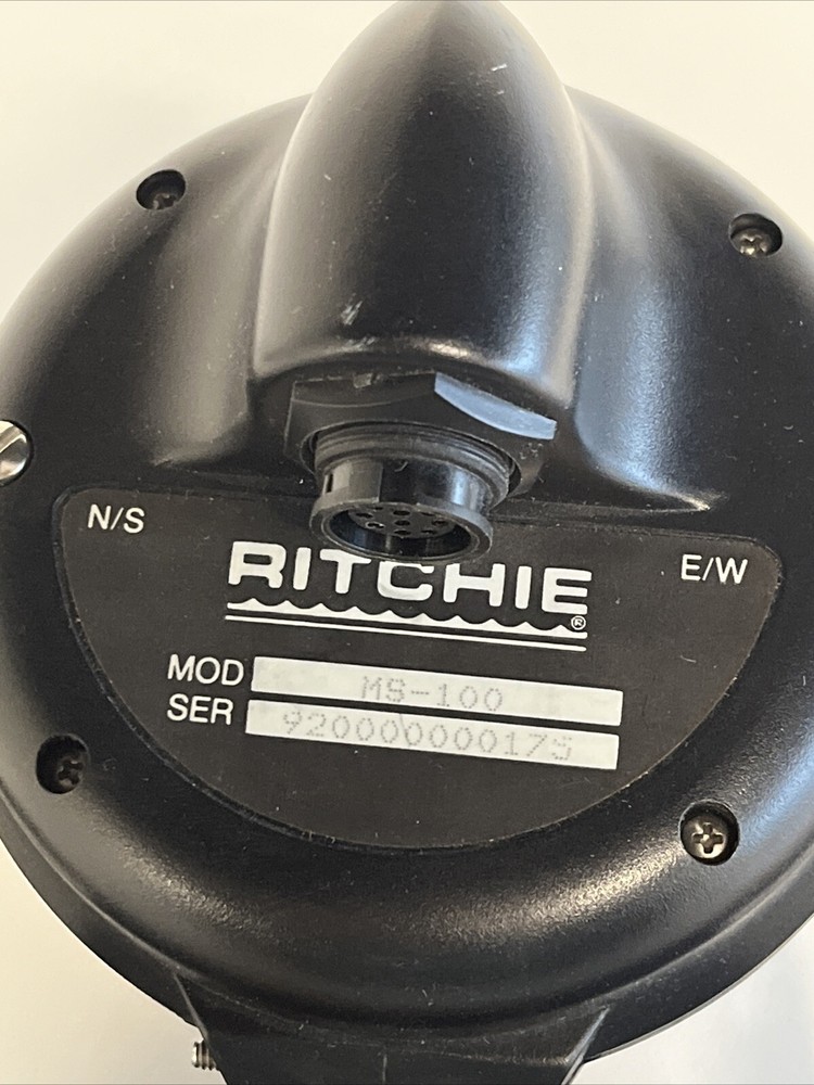Ritchie Electronic Compass / Heading Sensor MS-100 w/Manuals & Cable