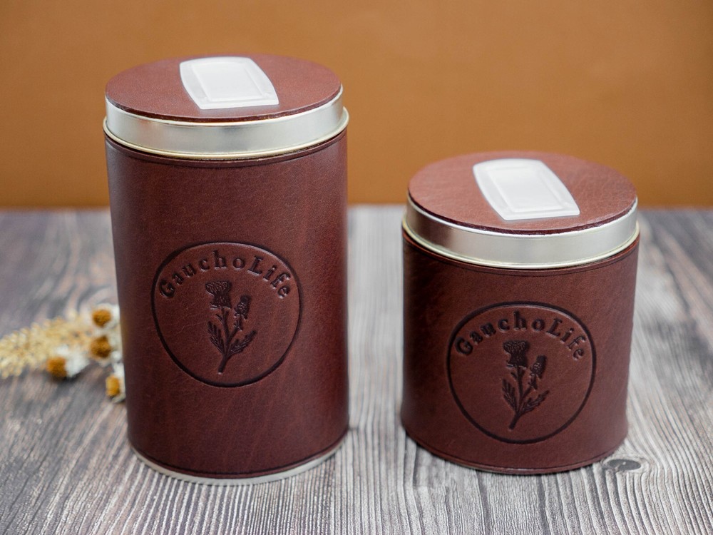 Yerba Mate Container Argentinian Mate Gourd Cup Leather Accessory Yerbera