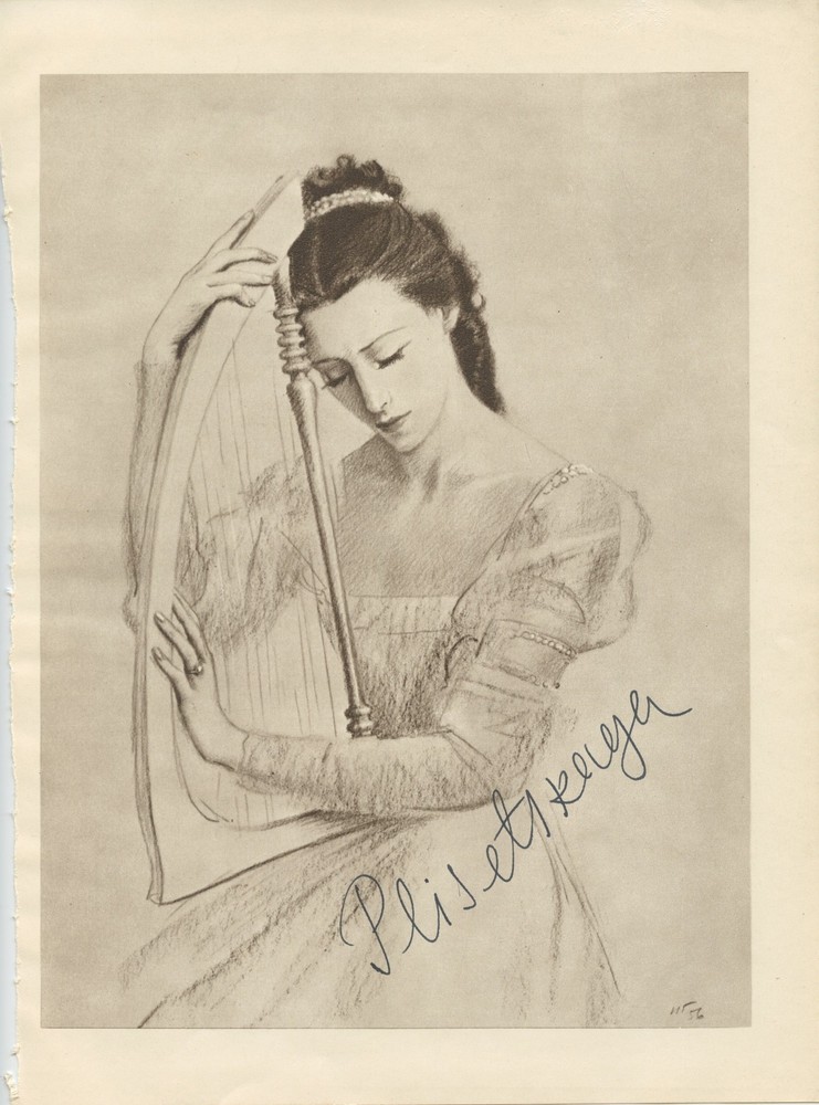 PLISETSKAYA, Maya. (1925–2015): Signed Print BALLET