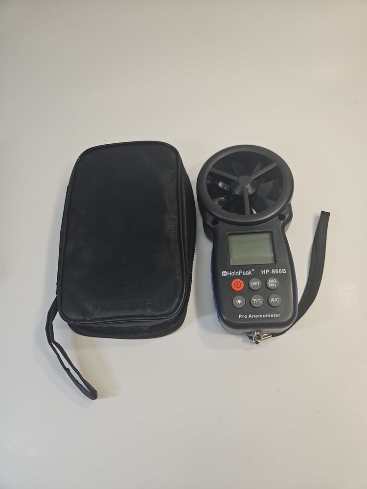 HOLD PEAK DIGITAL ANEMOMETER # HP-866B WITH CASE