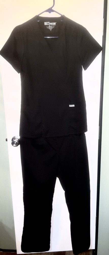 Greys anatomy By Barco Scrub Set Black Small