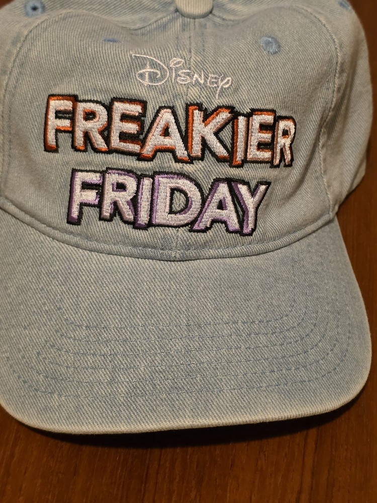 Disney Freakier Friday Promo Denim Strapback Hat - Unworn