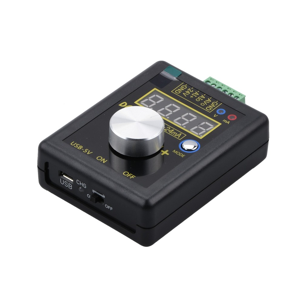 Signal Generator 0-10V 0-24mA Analog Voltage Current Simulator w/ Battery ss