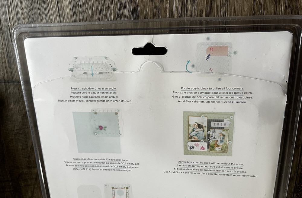 We R Memory Keepers Precision Press Advanced Stamp positioner Crafter Tool Art