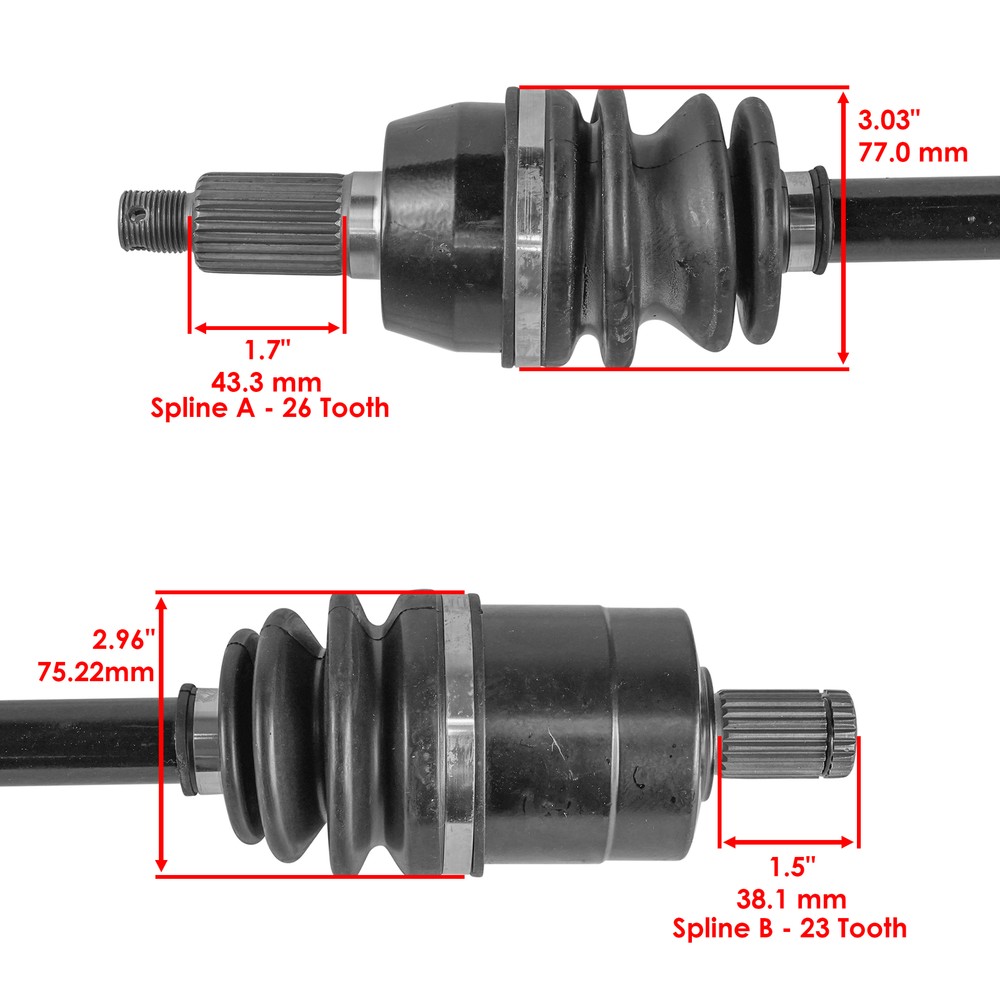Front Right Complete CV Joint Axle for Polaris Ranger XP 800 4X4 2012