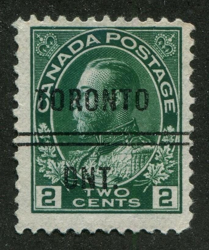 Canada Precancel "TORONTO" 10-107a