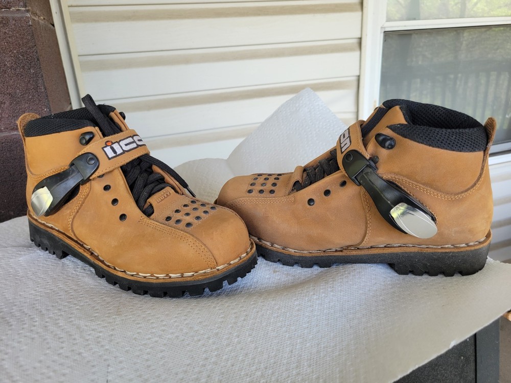 Icon Womens Motorcycle Boots Size 8