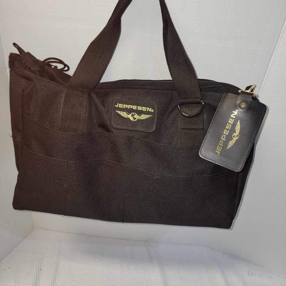 Jeppesen Flight Bag w Flight Tag Pilot or Student Aviator Headset Flight Tools