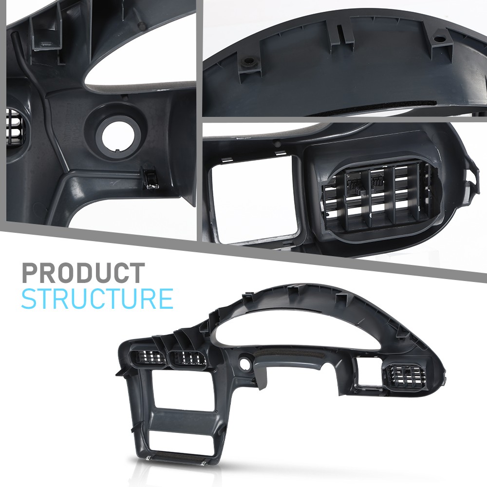 DASH PANEL SPEEDOMETER TRIM BEZEL FIT FOR 2000-2005 CHEVY CAVALIER 22698064