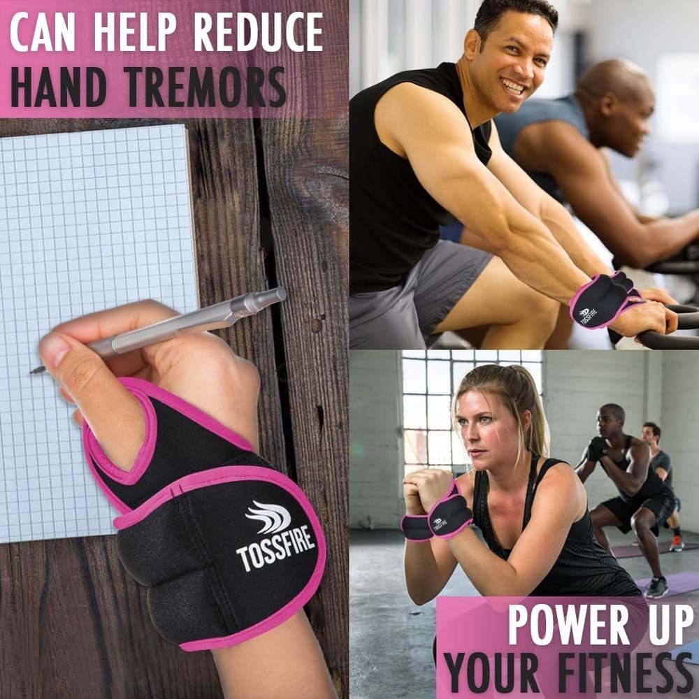 Wrist Weights with Thumb Loops Lock, 1lb*2 2lbs*2 for Running, Strength Train...