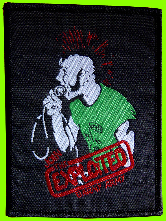 Exploited embroided sew on patch