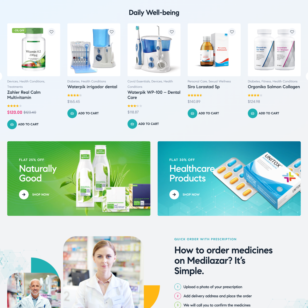 Supplement Website Design with Free 5GB VPS Web Hosting
