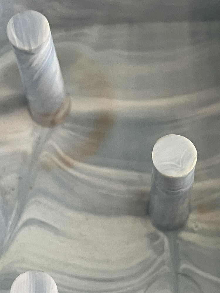 Vintage Kwik Thred Automatic Needle Threader BLUE SWIRL Plastic Box EMPTY