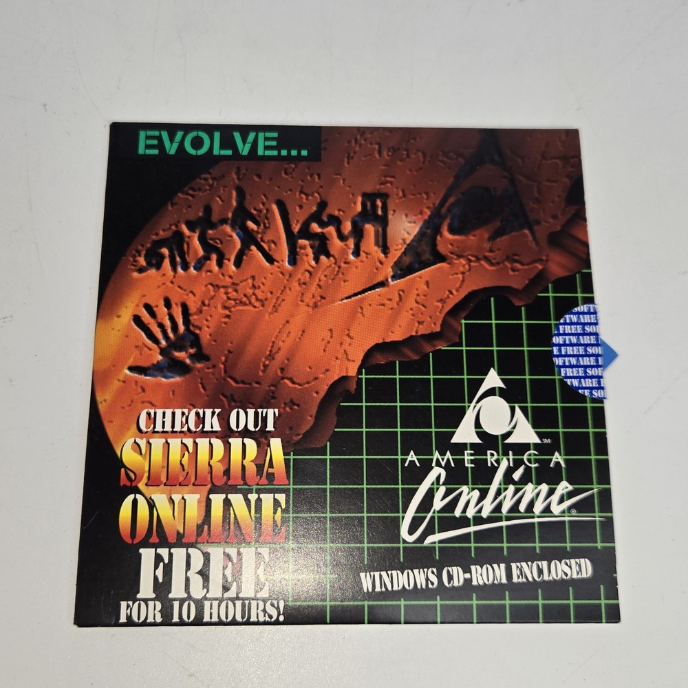 Sierra Online - America Online -Evolve  Windows CD-ROM