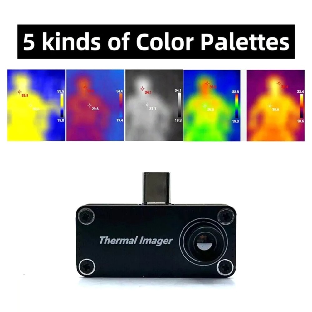 USB TypeC Multi-Language Thermal Imaging Camera Imager for Android Mobile Phone