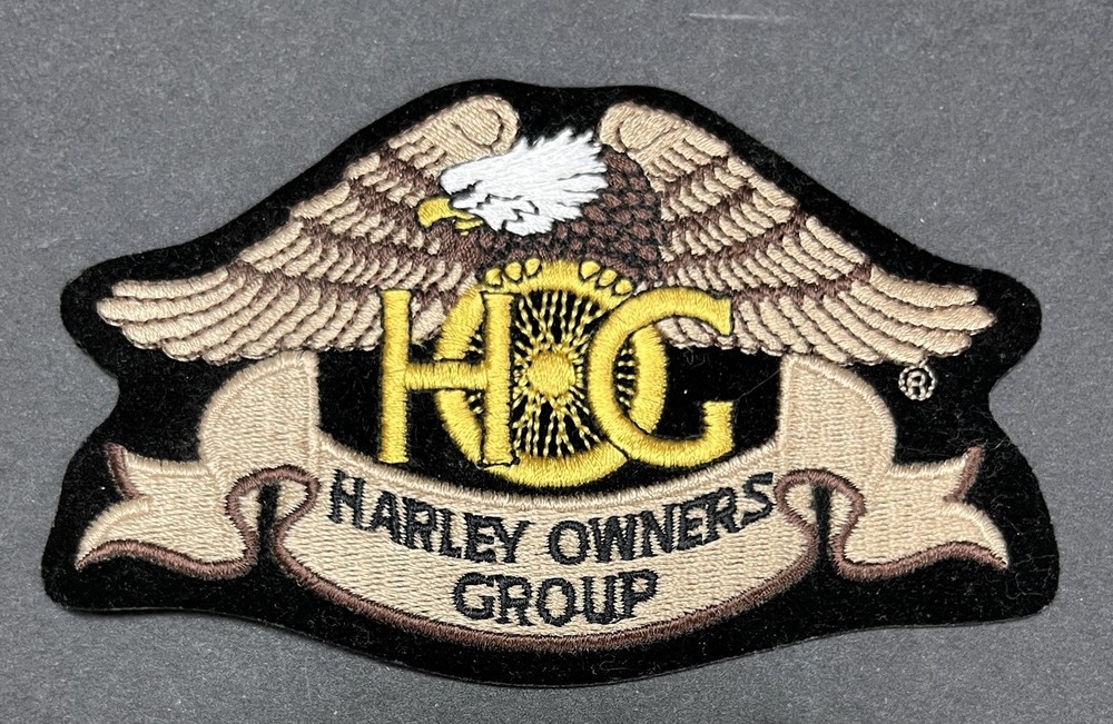 Harley Davidson HOG Harley Owners Group Patch & Pin and 2 Editor Rocker Patches