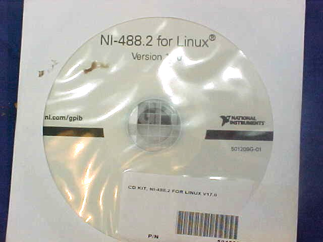 NATIONAL INSTRUMENTS NI-488.2 FOR LINUX VERSION 17.0  SOFTWARE CD SI