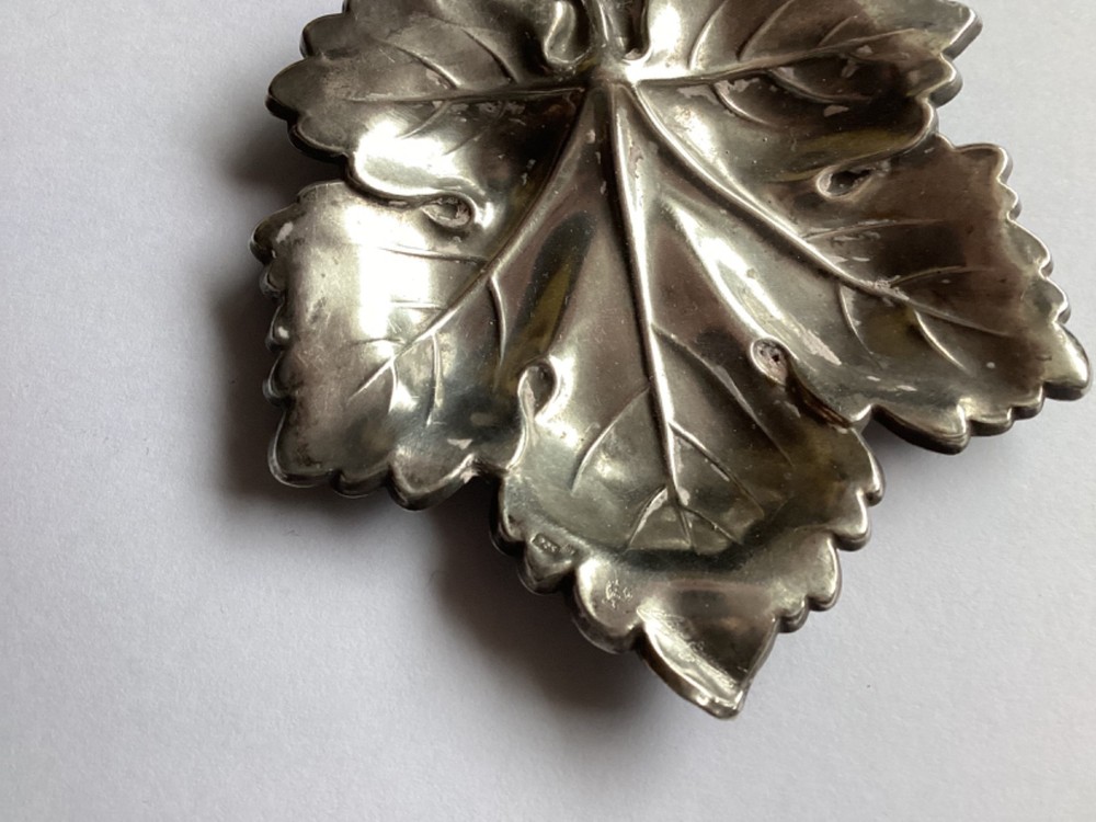 Sterling Silver Leaf Dish by Pedro Duran Spain