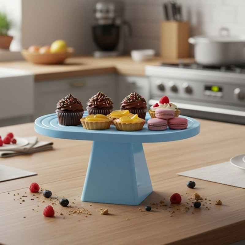 Stackable Snacks Tray Dessert Holder Plastic Cake Stand For Event Kitchen Use