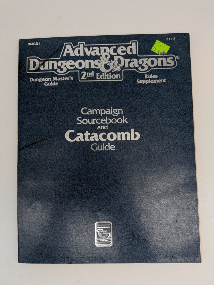 TSR Advanced Dungeons & Dragons Campaign Sourcebook Catacomb Guide 2112 2nd Ed.