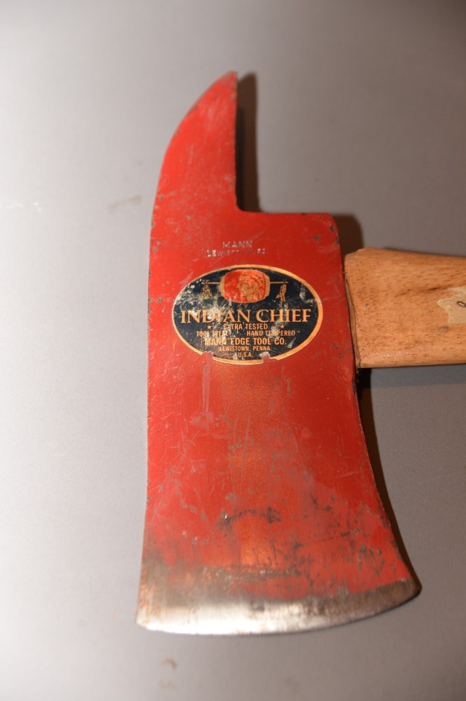 Vintage Mann Indian Chief Fire Axe = 12"