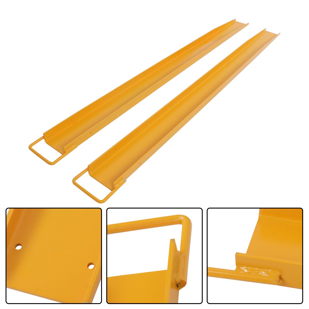 Pallet Fork Extensions Forklift Extensions 84" x 4.5" Heavy Duty Steel