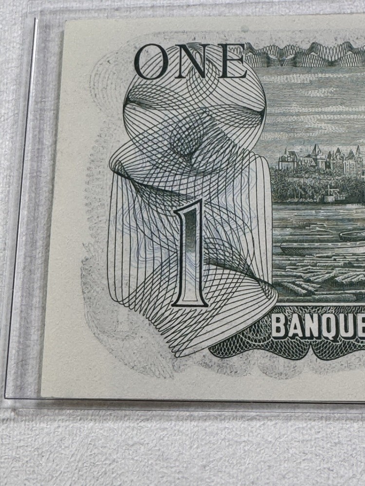 1973 Canada 1 Dollar Banknote Crow Bouey P# 85c