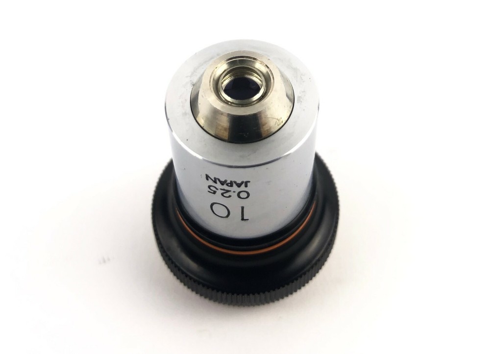 Olympus Microscope Objective 10x , 0.25 Japan , Tested & REFURBISHED