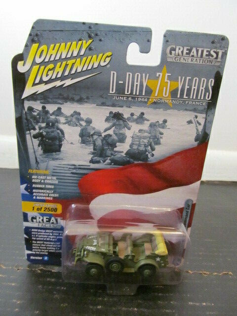 Johnny Lightning D-Day 75 Years WWII Dodge WC57 Command, Release 3, Version A