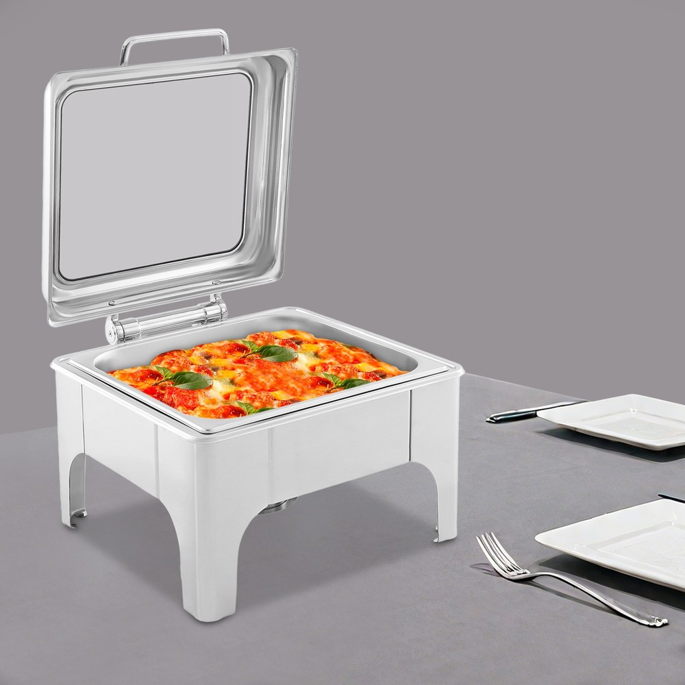 Single Compartment Chafing Dish 6 Quart Buffet Warmer for Catering Party