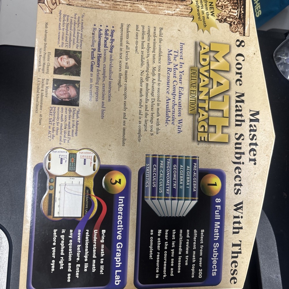 Math Advantage Deluxe Edition CD-ROM Pre-Algebra & Pre-Calculus + Complete Set