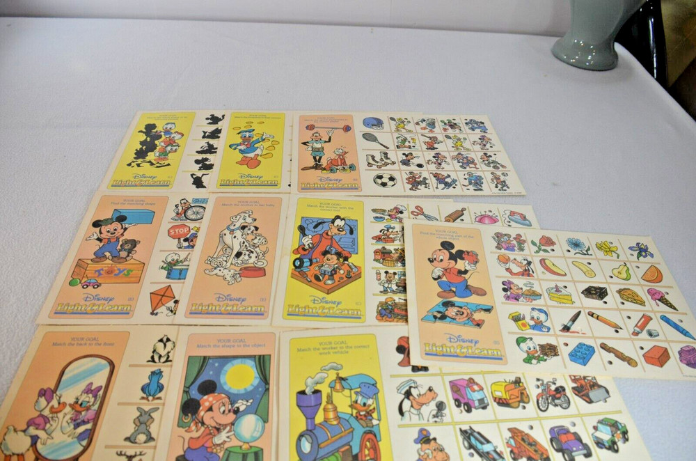 Disney Mickey Mouse Object Matching Lights & Learn Ages 3-6 Works Complete