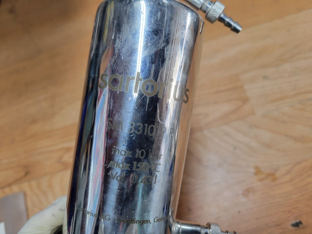 SARTORIUS SM 33109P IN LINE STEEL FILTER HOLDER