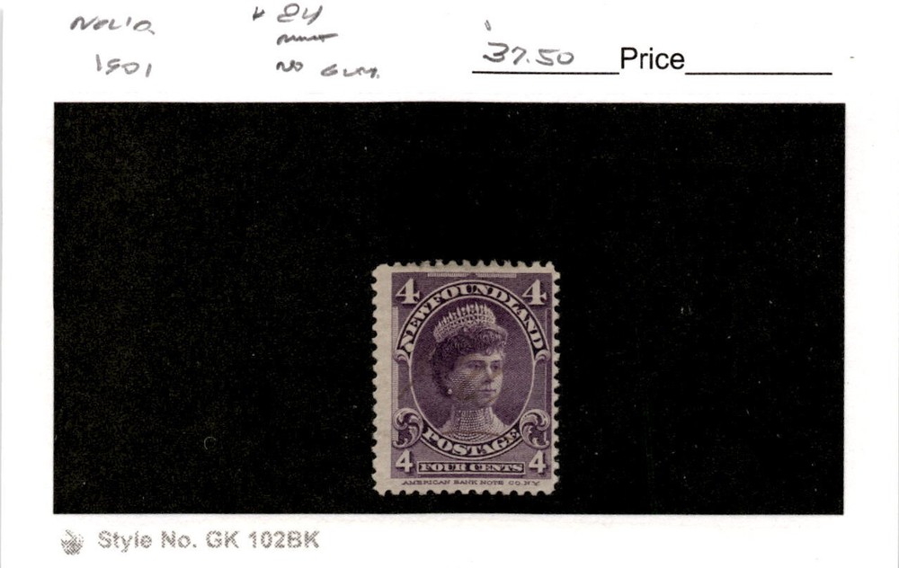 Newfoundland, Postage Stamp, #84 Mint Hinged, 1901 (AB)