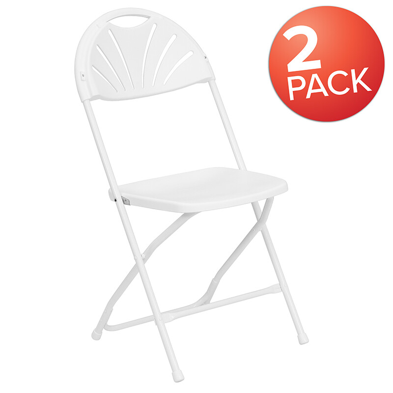 White Plastic Folding Chair