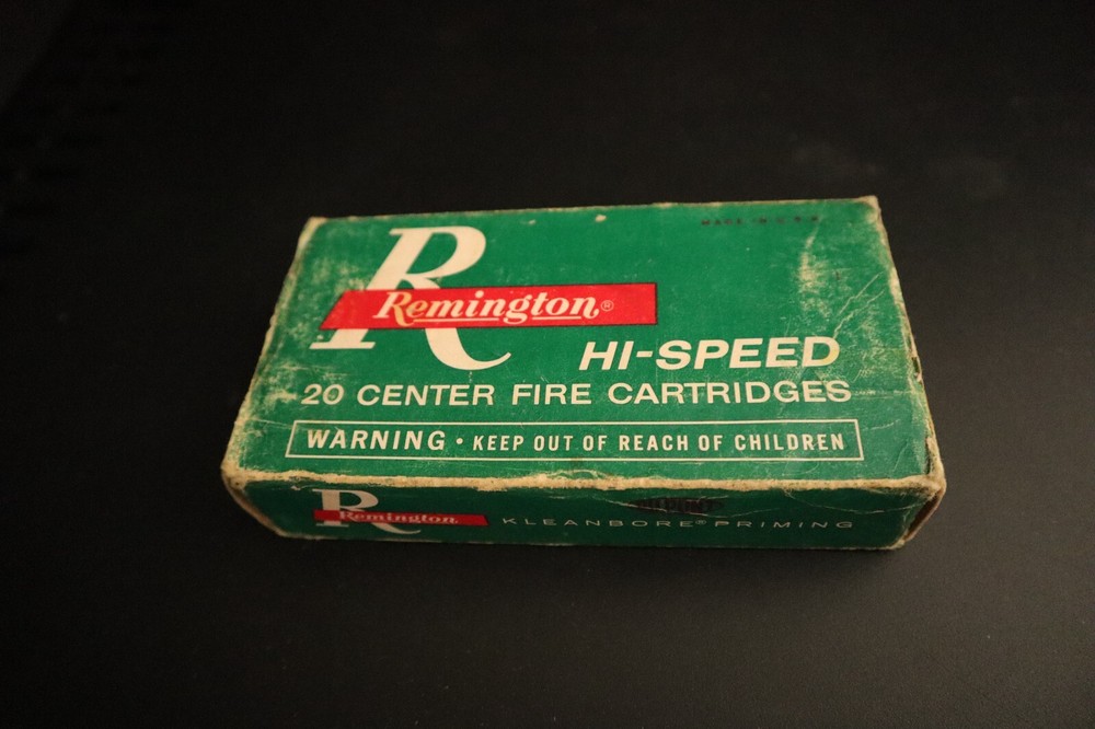 Remington Hi-Speed 300 Savage ammo box (empty)