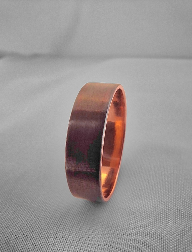 Copper healing ring oxidized Sizes 4-14