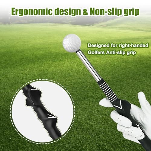 Retractable Golf Swing Aid for Golf Speed Training, Rhythm Click Golf Swing